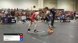 2024 GrecoRoman Senior World Team Trials  Peter Del Gallo vs Ezekiel Witt 55 KG Quarters [upl. by Ennovahc]