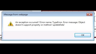 An Exception occurred Error name TypeErrorError message Object doesnt support100 SOLVED FIX [upl. by Edva267]