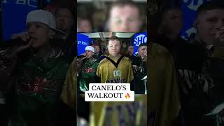 La entrada de Canelo con Santa Fe Klan y Tornillo 🔥 Shorts  ESPN Deportes vía showtimeboxing [upl. by Aleece116]