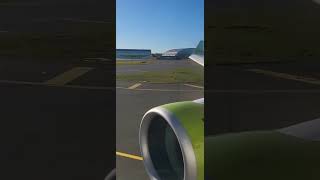 Airbaltic A220 takeoff from RIX rwy 36 [upl. by Bibi]