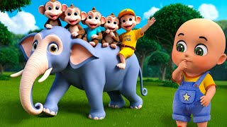 The Sneezing Song New Compilation  Five Little Monkeys  Nursery Rhymes and Kids Songs  Baby Bobo [upl. by Bellamy]