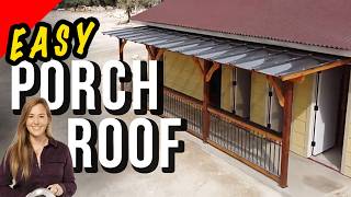 How to Build a Covered Porch with Clear Roof Panels [upl. by Pierre]