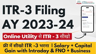 ITR 3 Filing Online AY 202324  How to File ITR 3 For AY 202324  itr3 e filing 202324 [upl. by Taber]