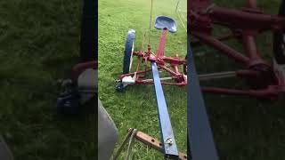 Horse drawn mower cutting grass [upl. by Nick]