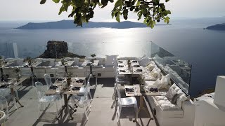 Athenian House Restaurant  Fine Dining in Imerovigli Santorini [upl. by Llewsor307]