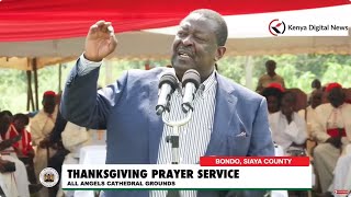 RAILA RAILA Mudavadi heckled during his speech in Bondo Siaya County at a Church function [upl. by Amrak50]