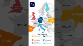 Create Map Infographic Animations in After Effects tutorial [upl. by Moulton210]