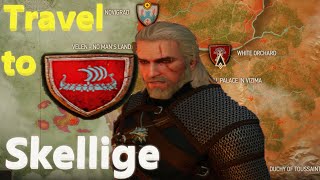 witcher 3 how to get to skellige [upl. by Skilken]