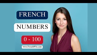 French Numbers 1100 With Pronunciation amp Text 4k [upl. by Salvidor]