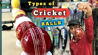 ALL TYPES OF CRICKET BALLS  TENNIS BAL  HARDBALL  PRACTICE CRICKET BALLS [upl. by Hairabez129]