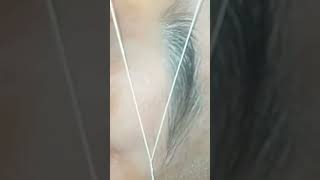 how to do threading upper lip YouTube shorts [upl. by Dorej]