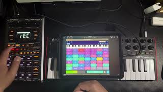 iPad iOS and SP404 Mkii Workflow for Chords Horns and Bass using Tonality AUM and others [upl. by Labanna]