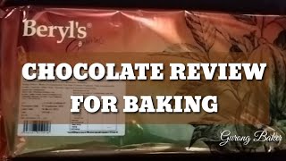 CHOCOLATE REVIEW FOR BAKING  Beryls Dark Chocolate Compound [upl. by Kelwen]