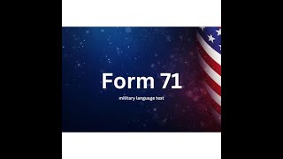 ᎬϽᏞ t Proficiency Test Sample 71  Military English Language Readiness [upl. by Nnayram]