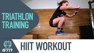 HIIT Style Workout For Triathletes  Stay Fit When You Have To Train Indoors [upl. by Learsiy216]