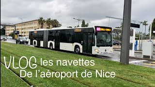 Vlog  Découverte des navettes de l’aéroport de Nice Côte d’Azur [upl. by Nylsaj]