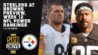 Steelers  Browns Preview Week 12 NFL Power Rankings Review Watt vs Garrett  Pittsburgh Steelers [upl. by Nanon462]