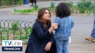 Law amp Order SVU  Mariska Hargitay Stops Shoot to Help Lost Girl [upl. by Inesita491]