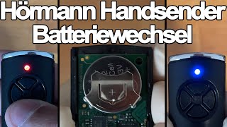 Hörmann Handsender Batteriewechsel  Garagentor [upl. by Nibroc]