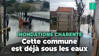 Inondations en CharenteMaritime  Saintes déjà sous les eaux se prépare à être submergée [upl. by Netnerb41]