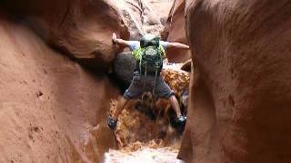 Escaping A Flash Flood In A Southern Utah Slot Canyon [upl. by Zoeller525]