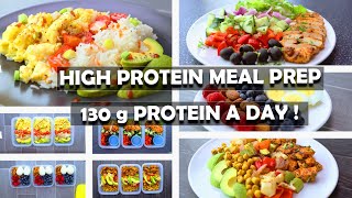 3 Days High Protein Meal Prep 130 G Protein a Day [upl. by Okiron226]