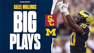 Michigan running back Kalel Mullings rushes for 2 TDs in win over USC Highlights [upl. by Jerold]