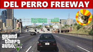 Del Perro Freeway  Roads of GTA V [upl. by Ahsinuq244]