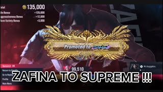 Tekken 8  Zafina To Supreme “ With commentary and trash talk “ [upl. by Walburga52]