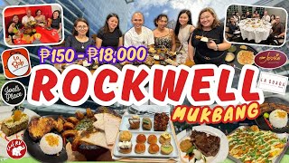 ₱150  ₱18000 MUKBANG IN ROCKWELL WITH TEAM CHEF RV [upl. by Namajneb]