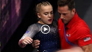 Jocelyn Roberson left from the field due to a horrific injury At World Artistic Gymnastics 2023 [upl. by Ylliw]