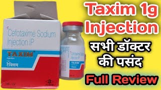 Taxim 1gm Injection  Taxim 1gm Injection Uses In Hindi  Cefotaxime Injection [upl. by Novanod102]