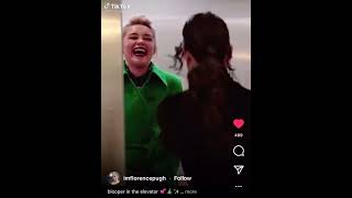 HAWKEYE Bloopers in the elevator Hailee Steinfeld amp Florence Pugh [upl. by Nolana]