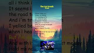 Creed  One Last Breath Lyrics shorts [upl. by Sairacaz819]