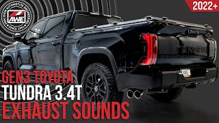 2022 Gen3 Toyota Tundra Exhausts AWE 0FG Catbacks w BashGuard™ [upl. by Kendry475]