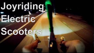 Joyriding Rental Scooters at Night [upl. by Ahusoj]