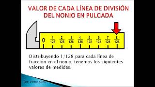 Metrología Lectura de medidas con Vernier en Pulgadas [upl. by Geier639]