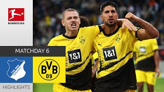 TSG Hoffenheim  Borussia Dortmund 13  Highlights  Matchday 6 – Bundesliga 202324 [upl. by Onurb]