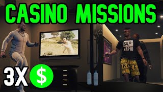 Gta 5 Casino Mission 3X Gta  How To Start Casino Missions [upl. by Annuhsal788]