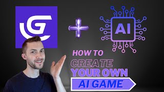 How to make a game with AI in GDevelop free asset store only [upl. by Ninerb]