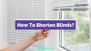 How To Shorten Blinds  DIY Tips amp Techniques To Follow 2022 [upl. by Esinrahc]