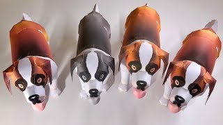 3D Puppy🐶🐶🐶 How To Make 3D Puppy Using A4 Size Papers [upl. by Keung]