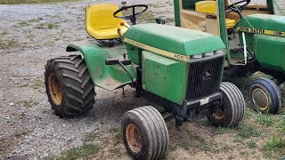 replacing voltage regulator and fixing charging system on 1975 John deere 400 [upl. by Legnalos]