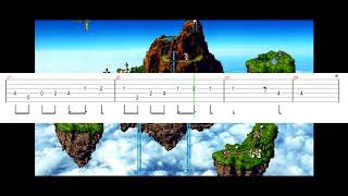 Chrono Trigger  Corridors Of Time Guitar Tab [upl. by Ahkihs417]