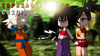 Past Top React To Goku  Dbs React  Gacha React [upl. by Enelez]