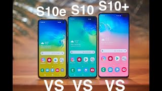 Samsung Galaxy S10 vs S10 vs S10E Size Comparison [upl. by Corry]