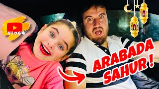 ARABADA SAHUR VLOG  ARABADAN SON ÇIKAN KAZANIR  YALAN MAKİNESİ OYNADIK [upl. by Stevana]