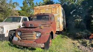 Will it run after 45 years 1948 ford f5 ice truck [upl. by Ulrike]