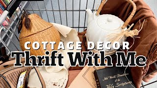 THRIFT SHOPPING FOR COTTAGE DECOR amp THRIFT HAUL  Fall Decor and Vintage Cottage Decor Finds [upl. by Jamin]