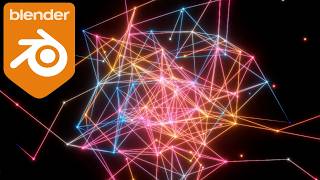 Blender Geometry Nodes Tutorial  Mesmerizing Plexus Effect [upl. by Handy]